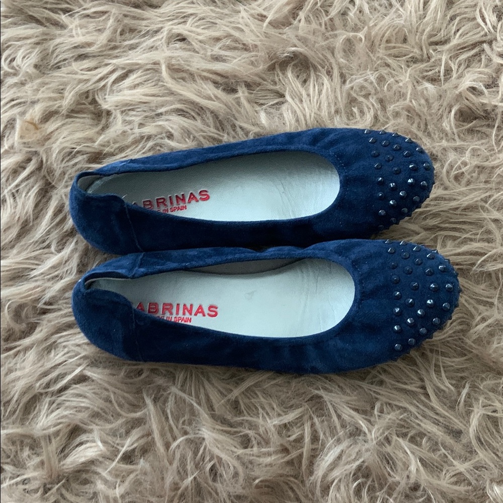 Sabrinas Suede Ballet Flat Women Slip on Shoe Cap toe size 38